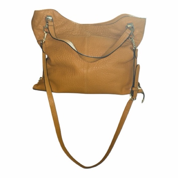 Vince Camuto Mustard Yellow Leather Shoulder Bag - Picture 2 of 11